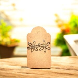 Floral gold tone Earrings